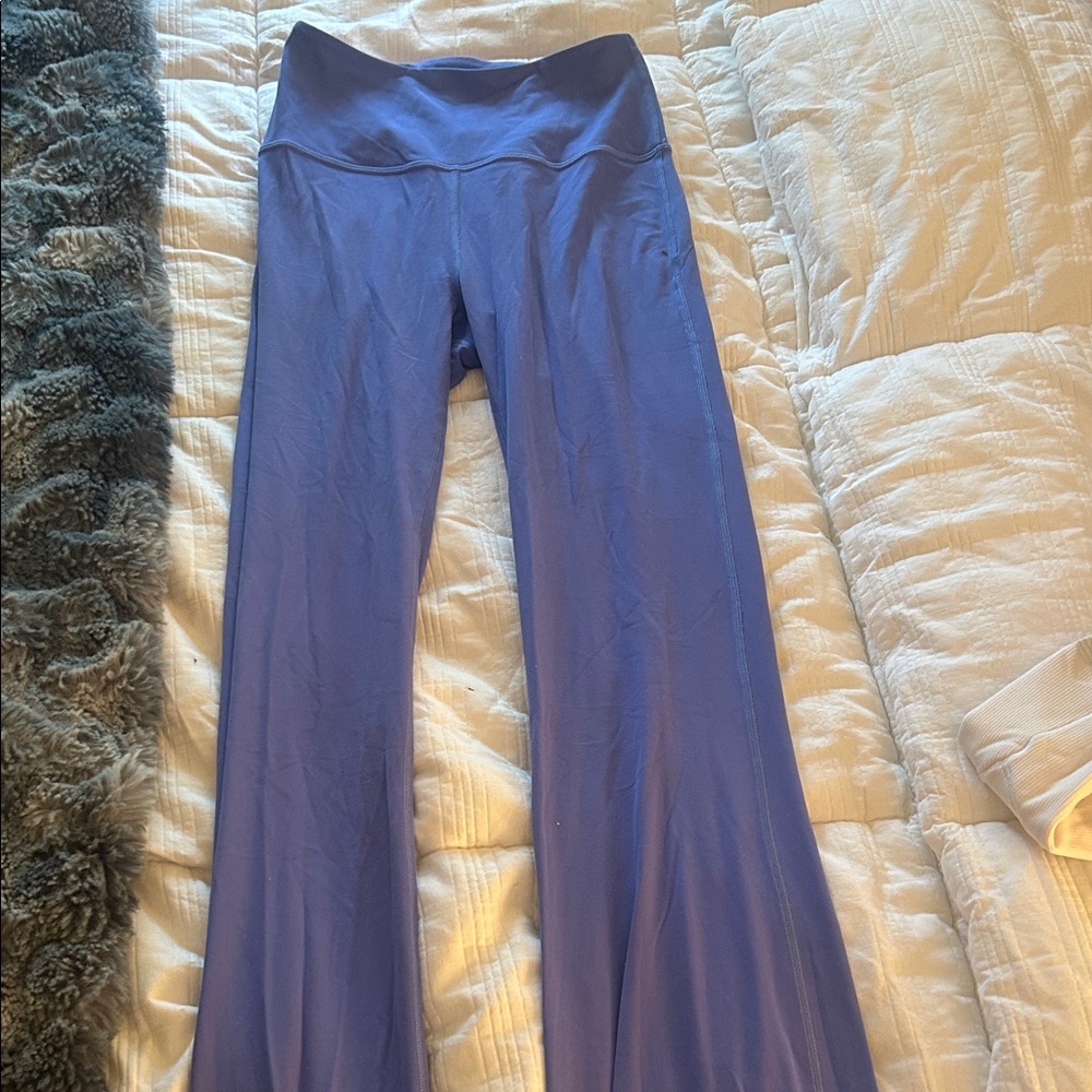 lululemon purple flare leggings